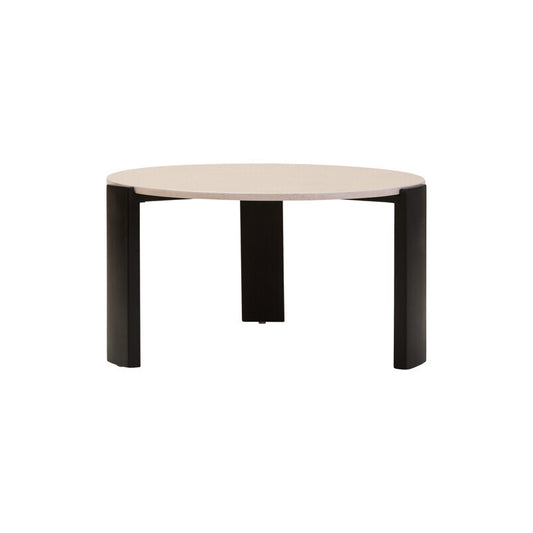 Palermo Round Cream Marble Top Large Coffee Table