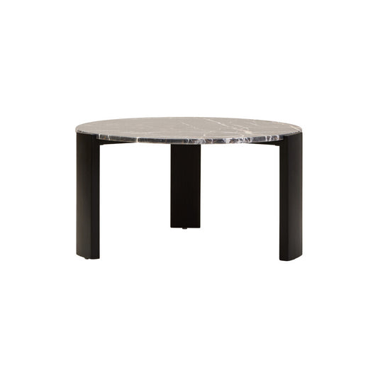 Palermo Round Black Marble Top Large Coffee Table