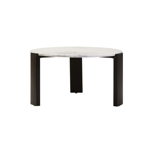 Palermo Round White Marble Top Large Coffee Table