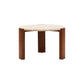 Palermo Round Travertine Top Small Coffee Table