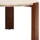Palermo Round Travertine Top Small Coffee Table