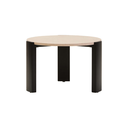 Palermo Round Cream Marble Top Small Coffee Table