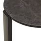 Palermo Round Black Marble Top Small Coffee Table
