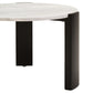 Palermo Round White Marble Top Small Coffee Table