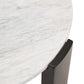 Palermo Round White Marble Top Small Coffee Table