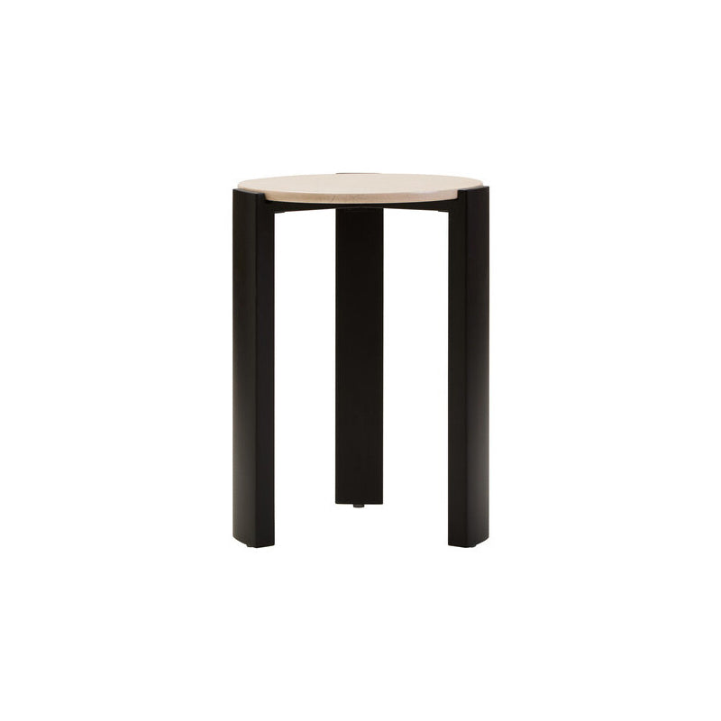 Palermo Cream Marble Top Round Side Table