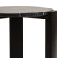 Palermo Black Marble Top Round Side Table