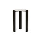 Palermo White Marble Top Round Side Table
