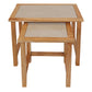 Set Of 2 Tables, Solid Wood With Veronatops