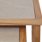 Set Of 2 Tables, Solid Wood With Veronatops