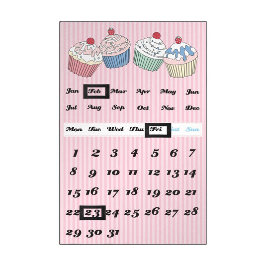 Pink Cupcake Magnetic Calendar - Premier Home