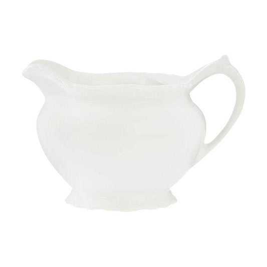Embossed White Creamer - Premier Home