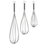 Set of 3 Karim Chrome Finish Whisks - Premier Home