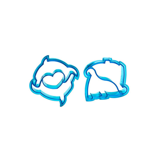 Dinosaur and Dolphin Sandwich Cutters