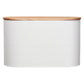 Alton Cream Bread Bin With Acacia Wood Lid