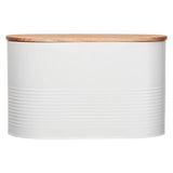 Alton Cream Bread Bin With Acacia Wood Lid - Premier Home