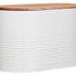 Alton Cream Bread Bin With Acacia Wood Lid