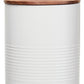 Alton Cream Bread Bin With Acacia Wood Lid