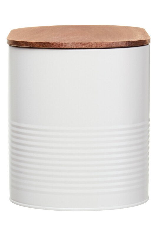 Alton Cream Bread Bin With Acacia Wood Lid