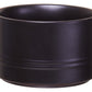 Decorative Sml Black Storage Jar W/Acacia Lid 11 D X 7.5Cm