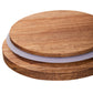 Decorative Sml Oatmeal Storage Jar W/Acacia Lid 11 D X 7.5Cm