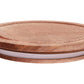 Decorative Stackable White Storage Jar W/Acacia Wood Lid