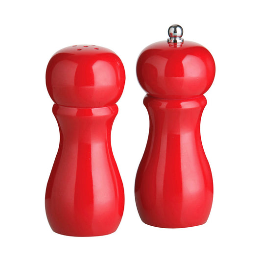 Red Hi-Gloss Salt Shaker & Pepper Mill Set