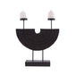 Black Double Candle Holder