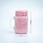 Embossed Mason Jar Mug With Kiwi Lid