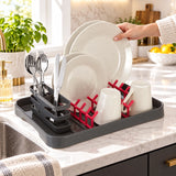 Grey And Hot Pink Dish Drainer