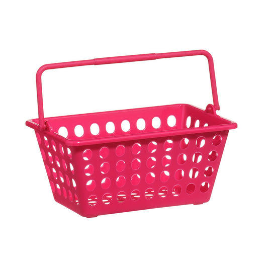 Hot Pink Plastic Storage Basket