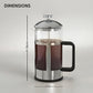 Leora Silver Finish Cafetiere 1000ml