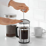Leora Silver Finish Cafetiere ? 1000ml - Premier Home
