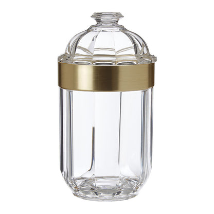 Medium Light Gold Acrylic Canister