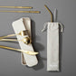 Mimo 6 Pc Gold Finish Cutlery Set with Box - Premier Home