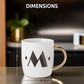 Mimo Diamond Deco M Letter Monogram Mug