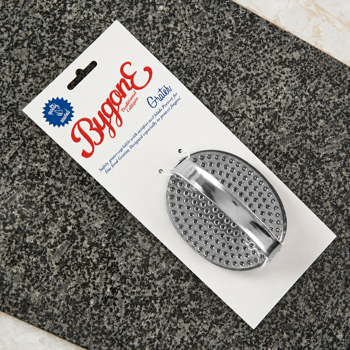 Stainless steel round grater for cheese, vegetables and food preparation