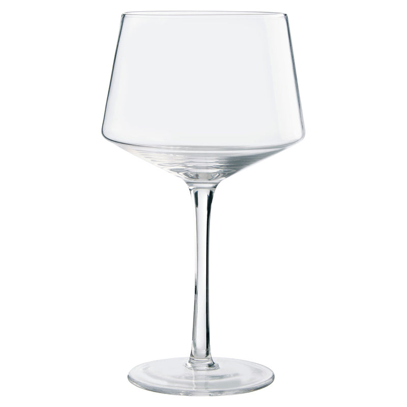 Tapered gin glasses, set of two, sophisticated drinkware for cocktails and entertaining.