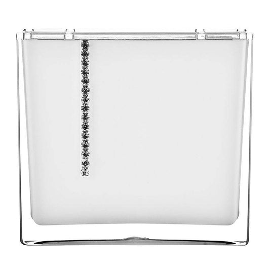 White Acrylic and Crystal Toothbrush Holder - Premier Home