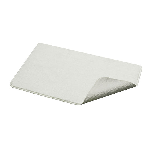 White Bath Mat With Latex Back