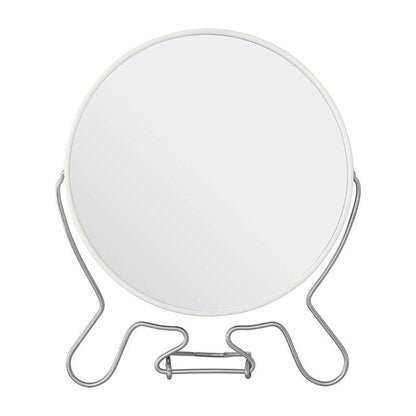 White Metal Large Shaving Mirror - Premier Home