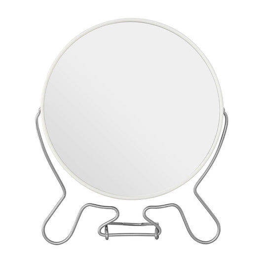 White Metal Large Shaving Mirror