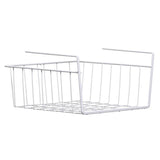 White Storage Basket Small Under Shelf - Premier Home