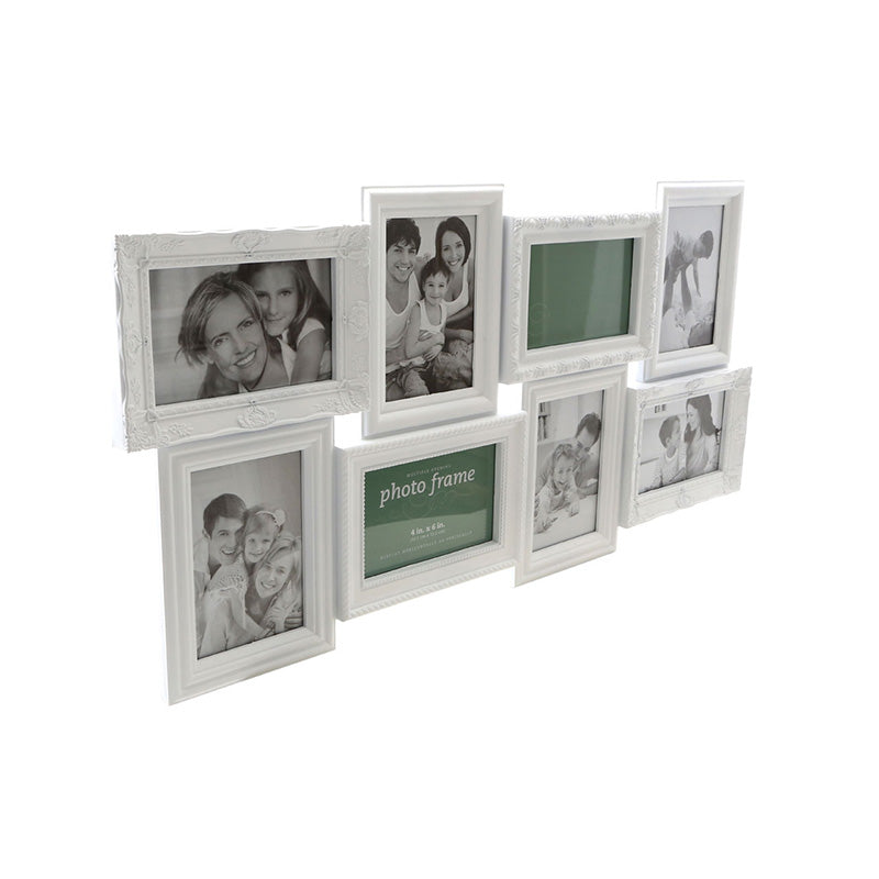 White Vintage 8 Photo Frame