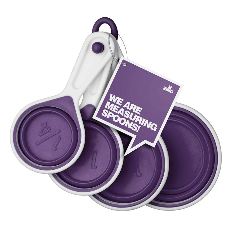 Zing Purple Silicone Measuring Cups