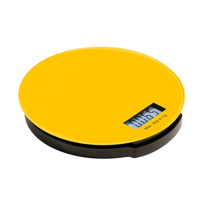 Zing Yellow Glass Kitchen Scale