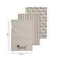 Cream Cotton Kitchen Tea Towels - Set Of 3