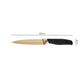 Gold Kitchen Knife with Black Handle