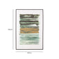 Green and Gold Large Abstract Canvas Wall Art dimensions and measurements