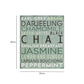 Kitchen Wall Art Wooden Tea Plaque dimensions and measurements